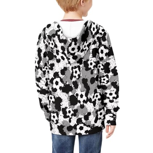 Image of Coloranimal Unisex Girls Boys Long Sleeve Casual Hoodies & Sweatshirts Tops Kids Zip Up Jacket Coat Age 6-16 Year