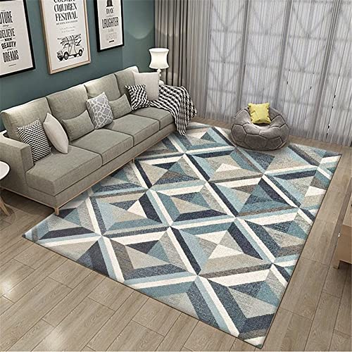 Tapis d'éveil pour bébé bleu doux 180X250CM antidérapant et rectangulaire