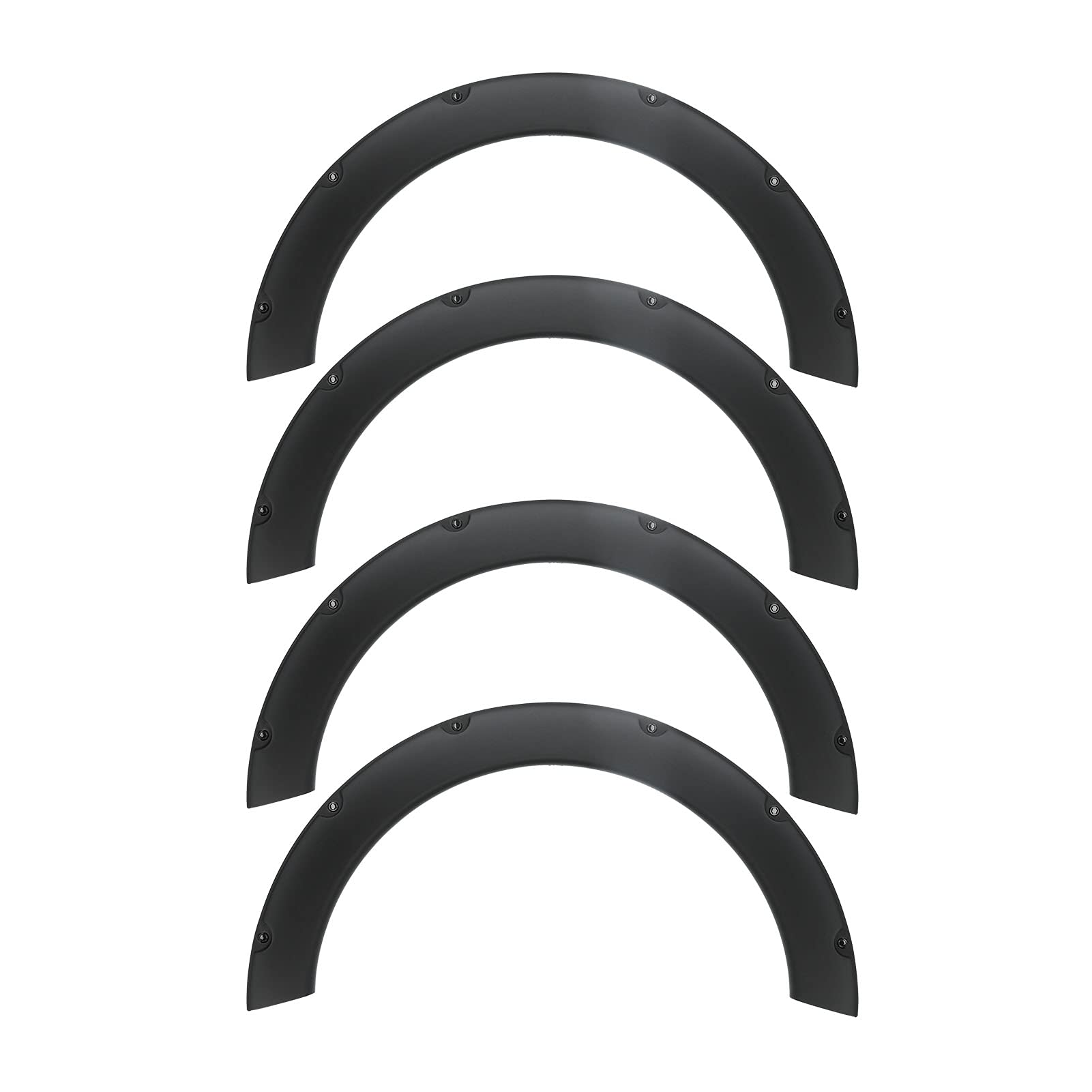 KIMISS 4pcs Universal Flexible Car Fender Flares Extra Wide Body Kit Wheel Arches Wheel Eyebrow Protector Trim for Car + universal fender flares for car