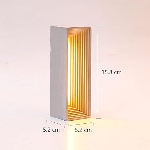 Miniatura 3 de BOOWAN NICOLE Molde de silicona de hormigón con accesorios para la fabricación de lámparas de mesita de noche