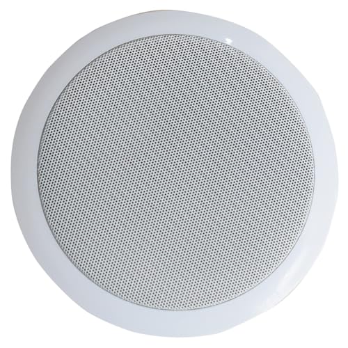 Image of kh Ceiling Speakers EAS 501, 6.5 inch Round Perfect for Damp and Humid Indoor /Outdoor Placement Office, mall, Shop, School