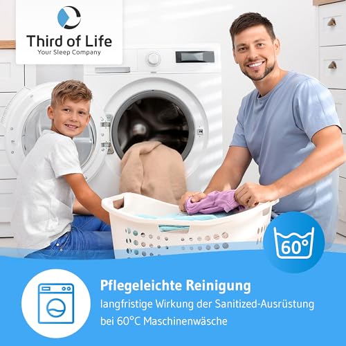 Sommerdecke 155x220 BLANCO, Extra luftige Bettdecke mit Hygieneausrüstung – Ansicht 6