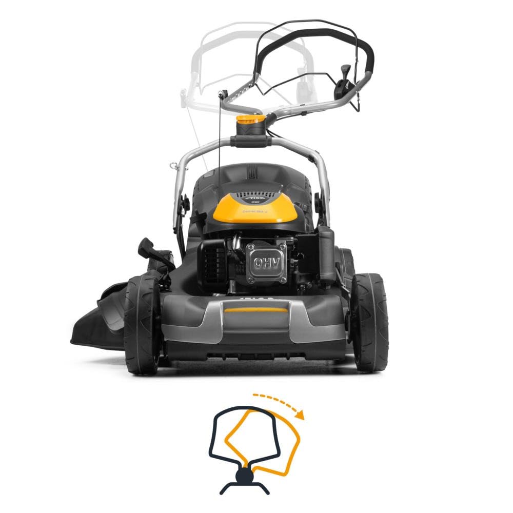 STIGA 955 V Combi Tagliaerba A Scoppio, 196 cc, 53 cm – 4-in-1, Sacco 70 L – Prati fino a 2.000 m²
