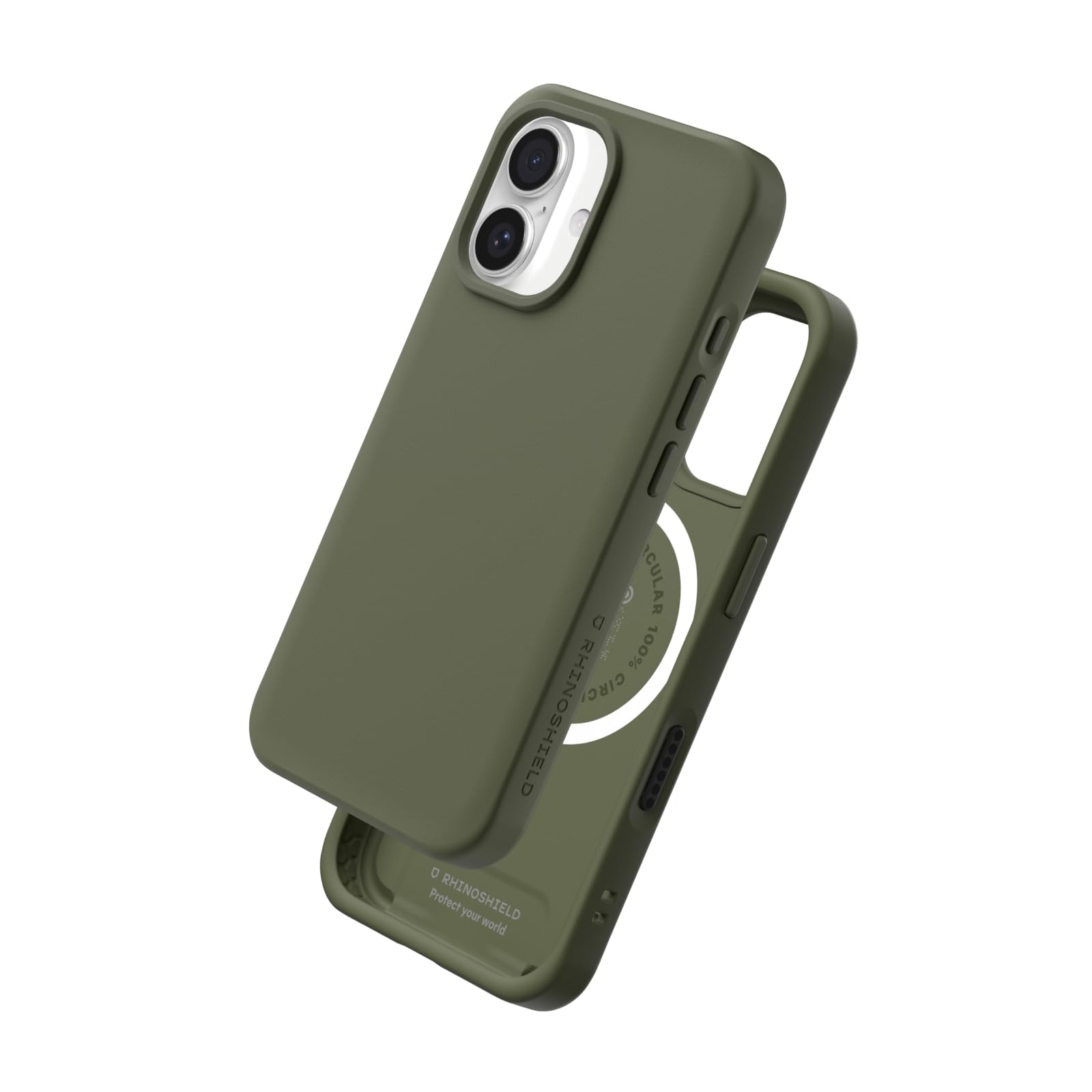 Coque MagSafe iPhone 16 RhinoShield SolidX antichoc vert algue - 7