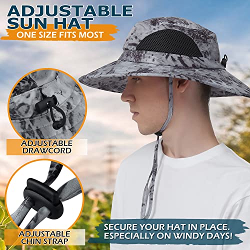Einskey Sun Hat For Men/Women, Waterproof Wide Brim Bucket Hat Foldable Boonie Hat For Fishing Hiking Garden Safari Beach #TOP3