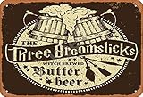 HCHANA OSONA Keely The Three Broomsticks Witch Brewed Butter Beer Metal Vintage Tin Sign Wall Decoration 12x8 inches for Cafe Coffee Bars Restaurants Pubs Man Cave Decorative