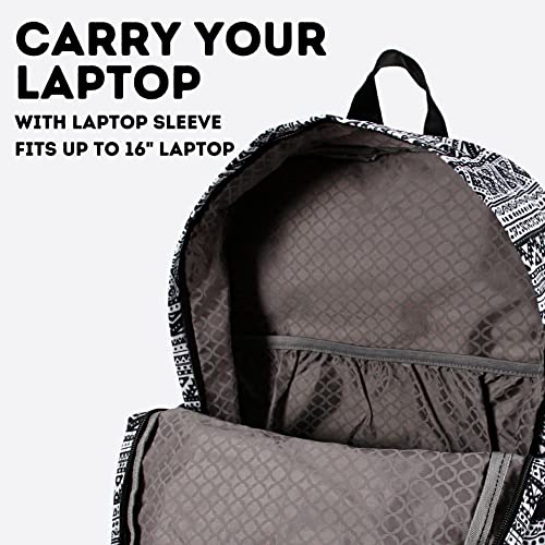Image of J World Oz High School Backpack for Teen Girls Boy. Cute Laptop Bookbag for Kids, Tribal
