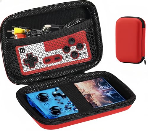 HideRacoon Retro Handheld Game Console Case, Red
