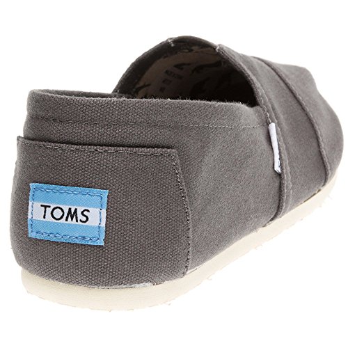 Image of TOMS - Womens Classic Canvas Slipon Shoes in Grey