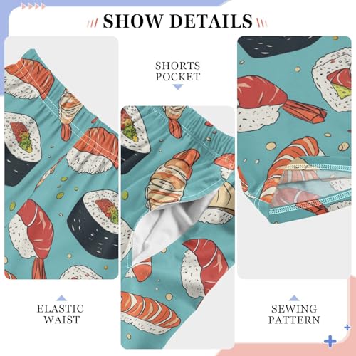 Vdsrup Colorful Sushi Pajama Pants Pajama Bottoms Soft Sleep Pjs Lounge Pants S4