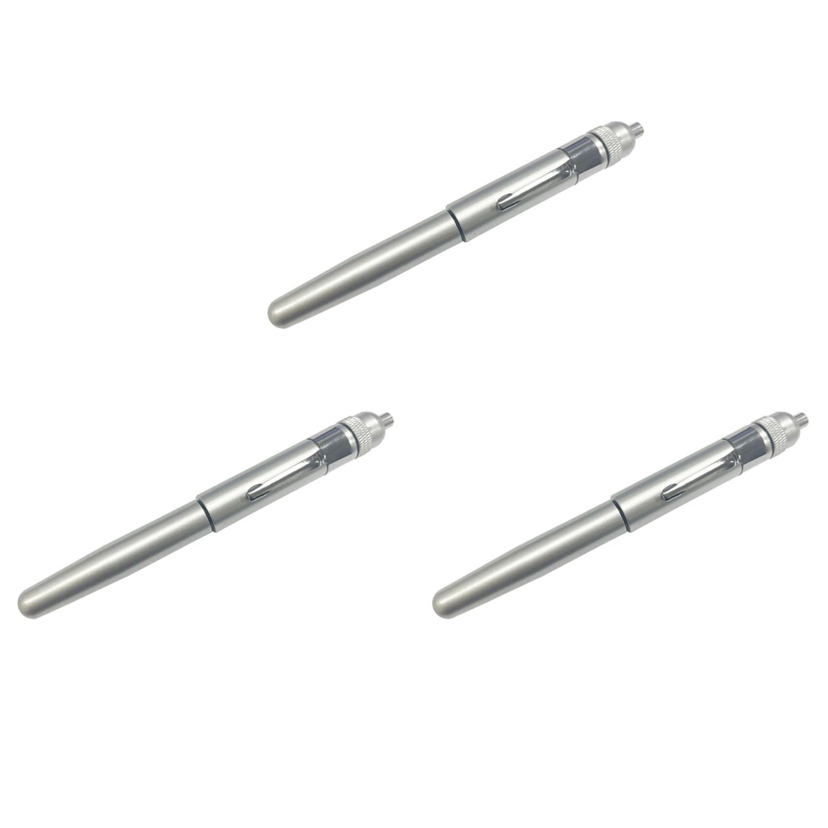 Jnchdghwa Silver 3X Dripping Oil Pen Aluminum Alloy Applicator Precisely Applies Other Lubricant Firm Maintenance Oiler Pen