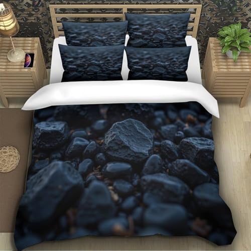 Housse de couette panthère noire anti-allergie à fermeture éclair