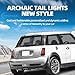 Archaic Tail Lights Compatible with 2001-06 Mini Hatch R50 R53 [One D,Cooper S,Cooper] & 2004-08 Mini Cabrio R52 [Cooper S,One],w/Startup Animation/Sequential Turn Signal,Pair