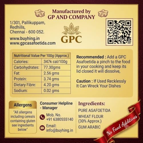 Image of GPC Hing Powder 50g - Pack of 2 with Free Multi-Purpose Jar