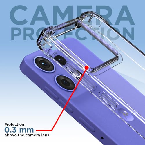 Image of Outlouders Back Cover for Motorola Moto Edge 50 Pro 5G Clear Transparent PC + TPU | Raised Edges | Shockproof Protection Bumper Case (Transparent)
