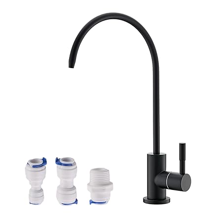 Havin Non-air Gap, Drinking Water Faucet,Matte Black Color,Beverage Faucet,Reverse Osmosis Faucet ,RO Faucet(Matte Black)