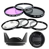 Kit 67mm 7 Filtres: UV CPL FLD et 4 Macro Close Up. Pare Soleil el Bouchon Lens Cap pour PowerShot SX530 HS, Canon, SX520 HS, SX60 HS, SX50 HS, SX40 HS, SX30 is, SX20 is, SX10 is, SX1 is.