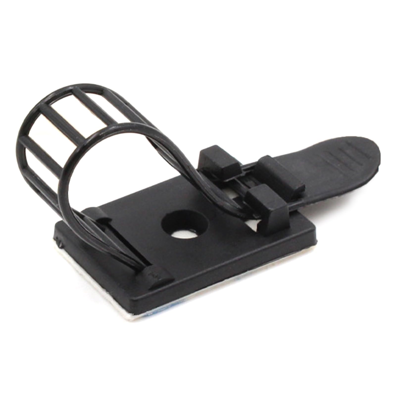 100Pcs Nylon Cable Strap Ties Wire Clamps Cable Organizers Ties Cord Clamp Adhesive Strap Fix Holder Adjustable Clamps for Wire Management