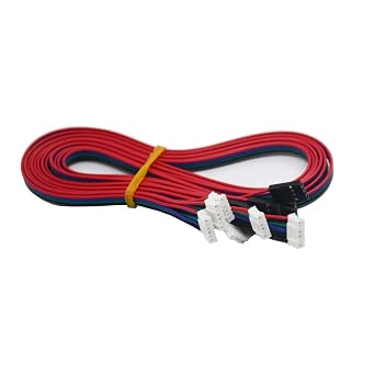 Iverntech 6pcs 500MM XH2.54 Dupont 4pin to 6pin Terminal Stepper Motor Cables for 3D Printer Nema 17 Stepper Motor