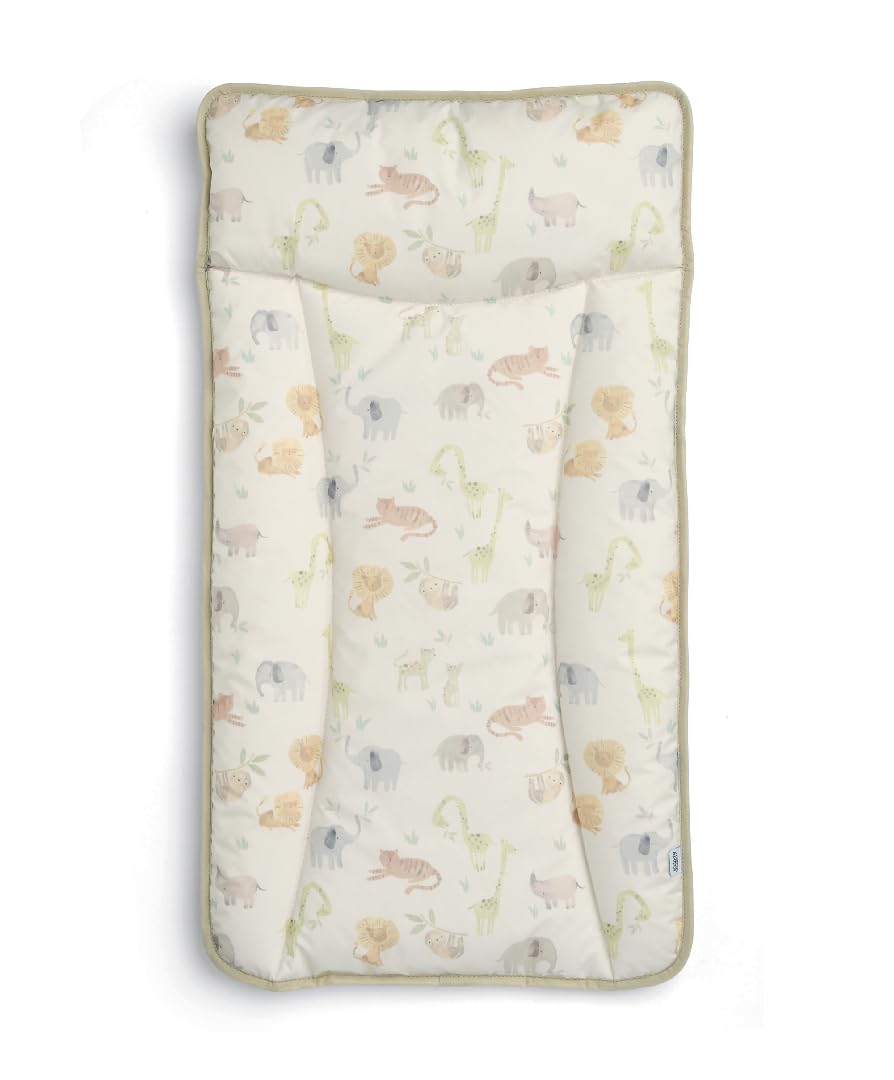 Mamas & Papas Essentials Baby Changing Mat, Easy Clean Design, Safari Adventure