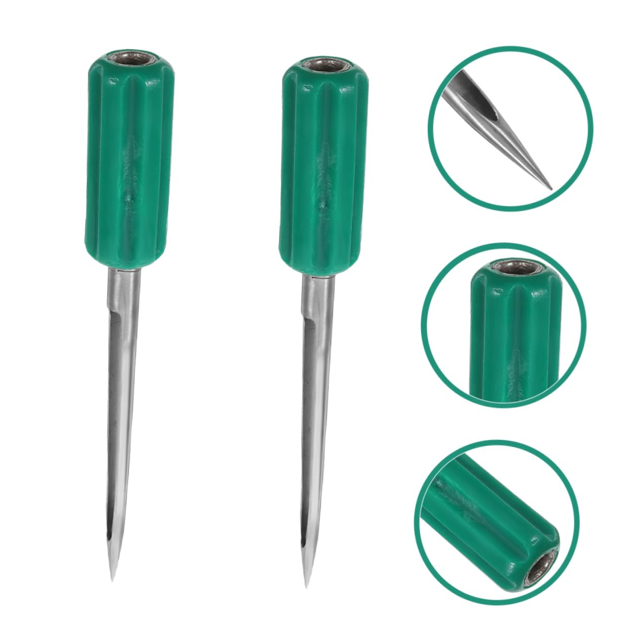 TOYANDONA Muestreador de Maíz y Trigo Reutilizable Mango Ergonómico, Acero Inoxidable y Plástico, 2 Piezas para Muestreo de Semillas y Granos en Campo