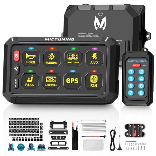 MICTUNING P1Y+ 8 Gang Wireless Switch Panel
