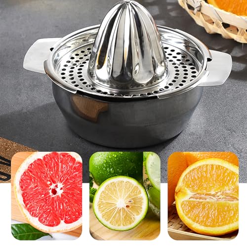 Presse Agrumes Manuel, Presse Orange Manuel Inox Presse Citron Manuel Rotation Presse, Pour Presser Citrons Oranges Agrumes Verts Citrons Verts Professionnel Inox – Image 6