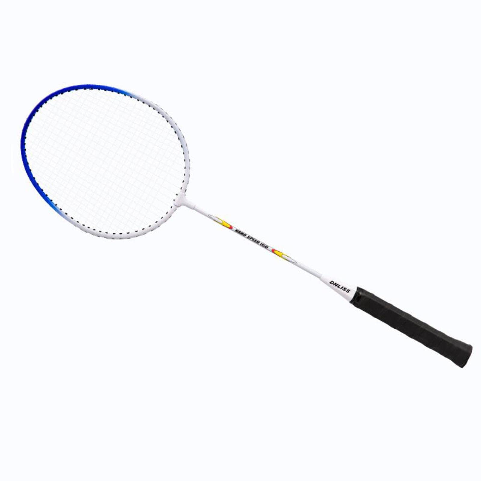 2 Pezzi Racchette da Badminton Set Allenamento Doppio Racchetta Leggera Struttura Resistente Ferro Lega Adatte per Giocare in Giardino Principianti