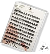 Natural Wispy Look,DIY Short Lash Clusters,10mm,Mega Individual lash Extensions, D Curl, Lightwei...