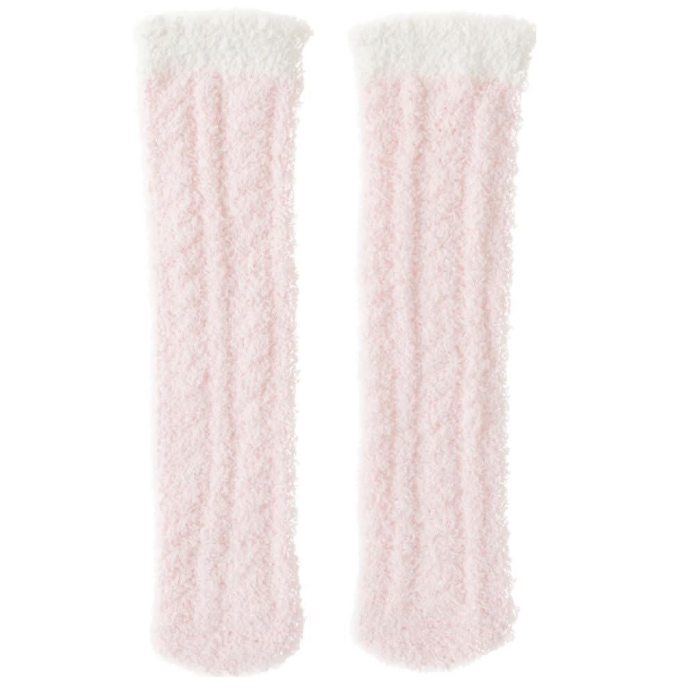 PLZSITDOWN Kid Fuzzy Knee High Socks Toddler Boys Grils Cozy Slipper Socks Soft Baby Winter Long socks Pink