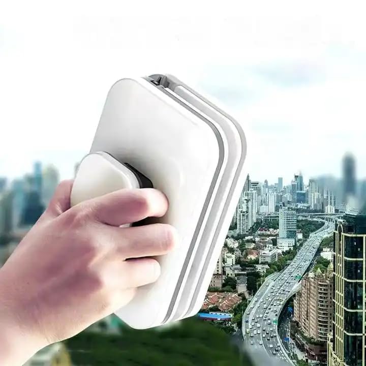 JARXCOS Magnetic Window Glass Cleaner | Doublefaced Glass Cleaner | Double-Side Glazed Two Sided Wiper with 2 Extra Cleaning Cotton Squeegee Washing Equipment Household Magnet |(1) (B0DF7PXYLW) Amazon Price History, Amazon Price Tracker
