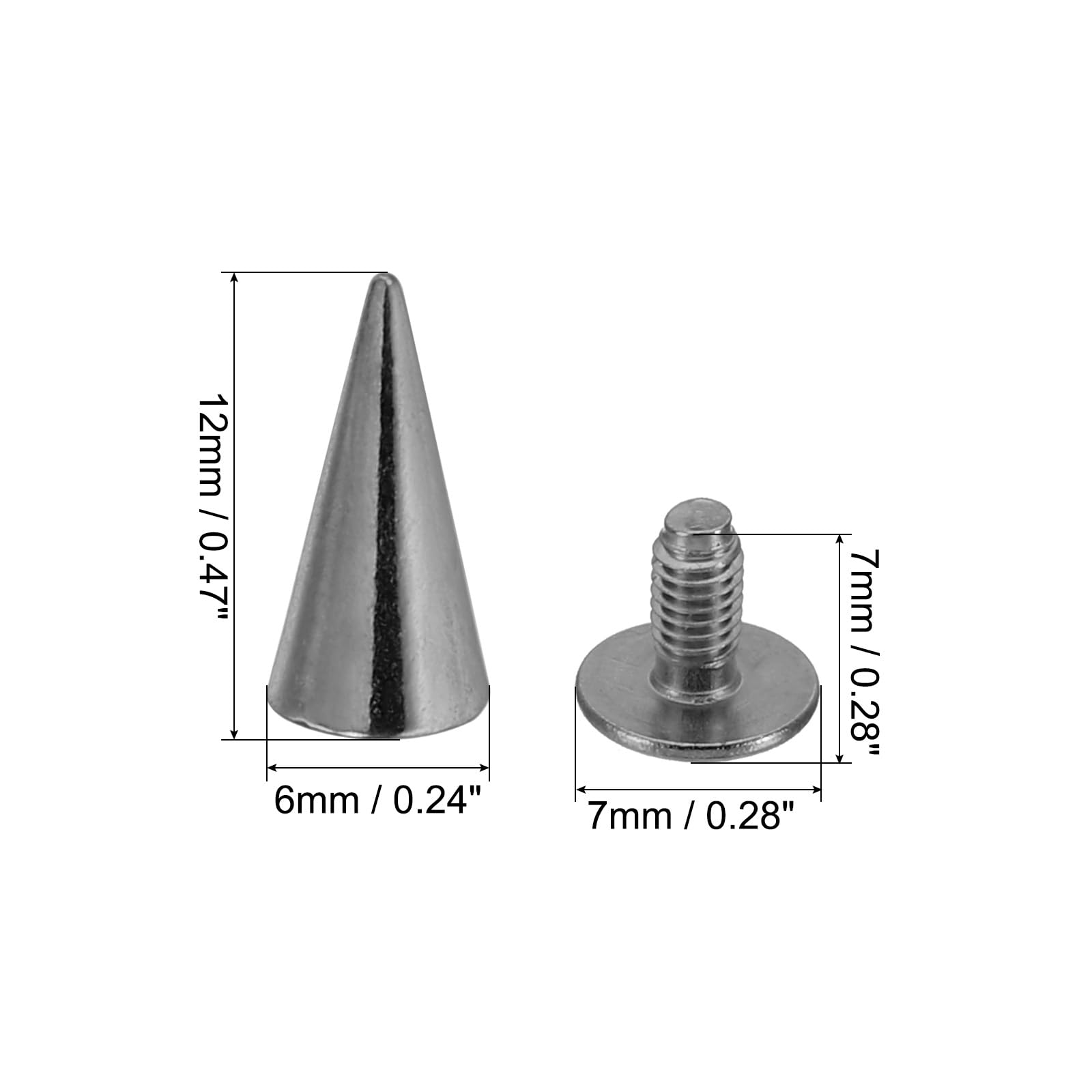 Amazon.com: PATIKIL 12mm Studs for Clothing, 20 Sets Studs and