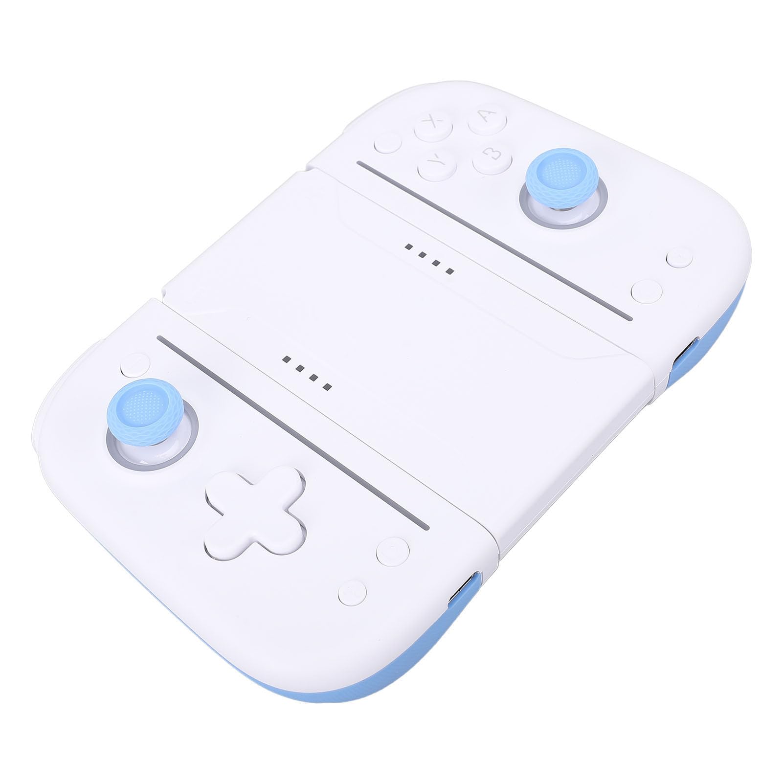 Controlador de Juegos Mecánico Inalámbrico Mejora Eficientemente El Rendimiento de los Juegos para, Lite con Iluminación RGB, Detección de Movimiento de 6 Ejes y (Blanco (Blanco Azul)