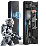 Rifle Safe, 3 Gun Safe for Rifles and Pistols Gun Cabinet...