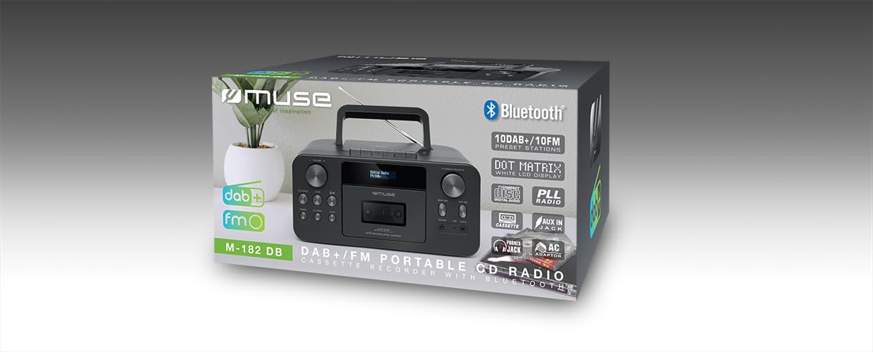 MUSE Radio Cassette CD M-182 DB
