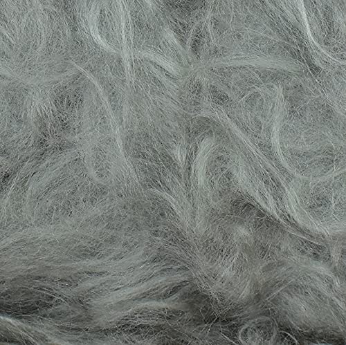 Image of M.G Enterprise Merino Felting Wool Roving Grey 10 gm Each. Best Used with Felt Needles, Needle Felting Pad,Wet Felting, Good for Felted Characters Making, Blending and Weaving.