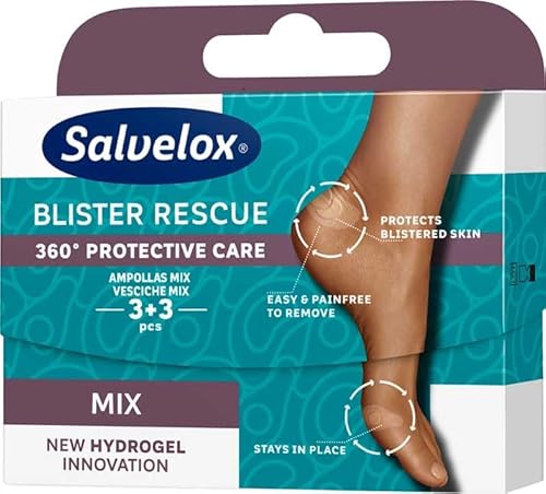 Savelox Blister Rescue Mix - 3+3 apósitos talón/dedos - (2 formatos)