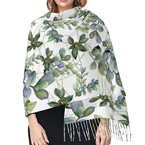 Écharpe chaude eucalyptus femme noire PSVOD balade hiver