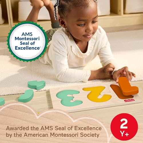 Fisher-Price Wood Montessori Learning Activity 1-2-3 Puzzle - image 2