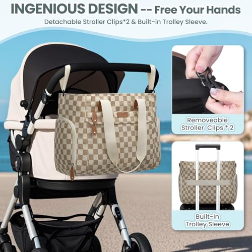 Pritent Large Travel Diaper Bag Tote