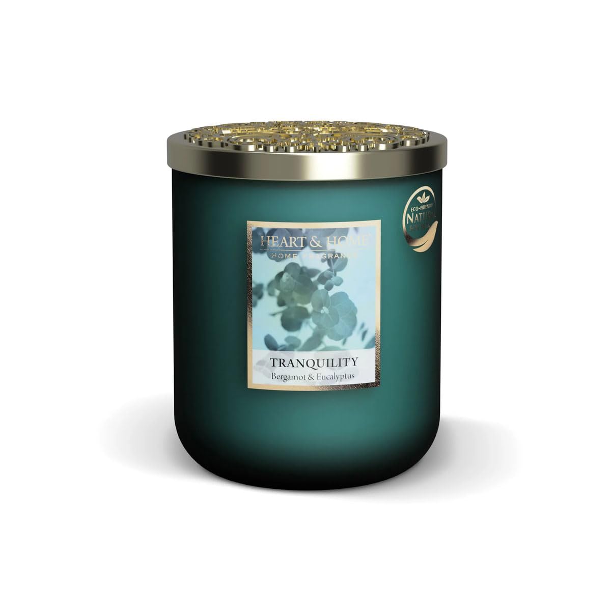 Candela Profumata Soia Heart & Home - Acqua Viva E Sottobosco, 75 Ore, Vaso Decorativo - Foto 5