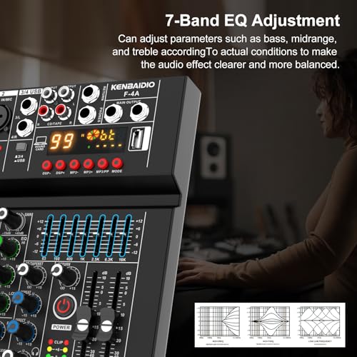 Professional Audio Mixer Bluetooth Enabled