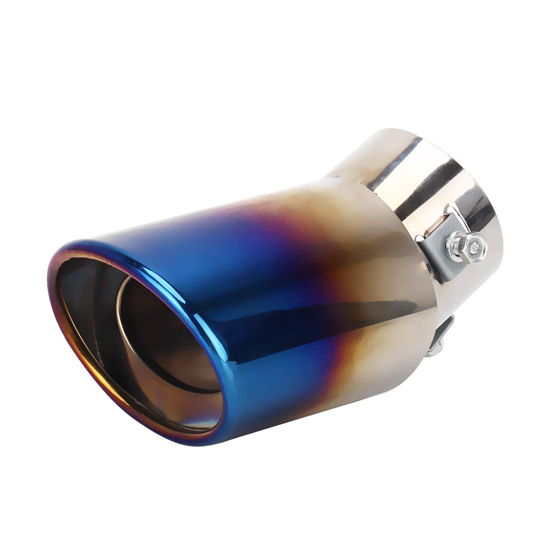 Speedwav UNIVERSAL CAR STYLING STAINLESS STEEL CURVED EXHAUST TAIL MUFFLER TIP PIPE Model_No.LSWMS27-image-14