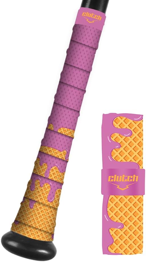 Clutch Sports Apparel All-Weather Bat Grip Tape, 1.1mm Cushioned & Non-Slip for Baseball & Softball, Durable & Multi-Sport Performance for Youth & Adult Players