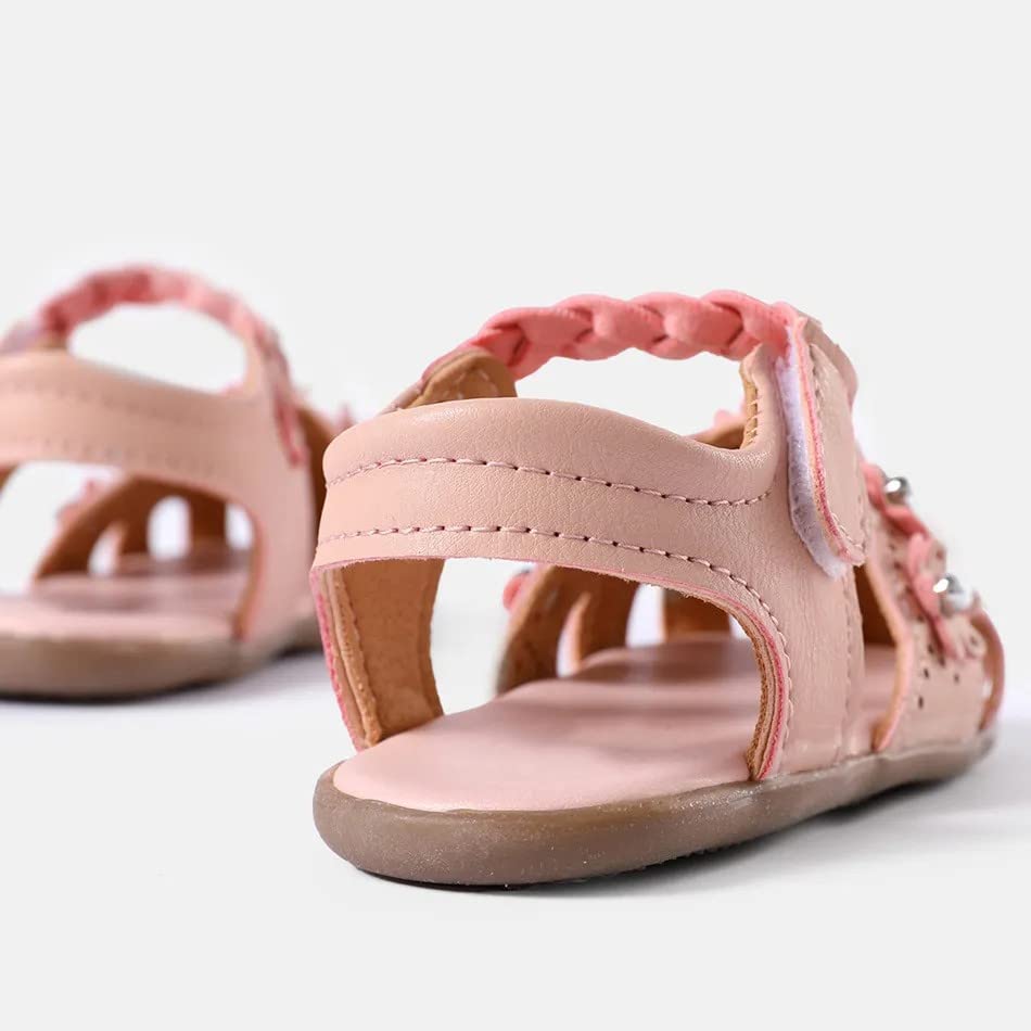 Girls Soft Closed Toe Princess Flat Toe Half Sandals With Bow Shoes Summer Sandals(Toddler/Little Kid) Size 5 Shoes4