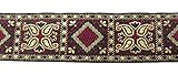 Farbe: Schwarz-Rot-Lurexgold 10m Kassetten Borte 25mm Farbe: Schwarz-Rot-Lurexgold von 1A-Kurzwaren 25587-V3