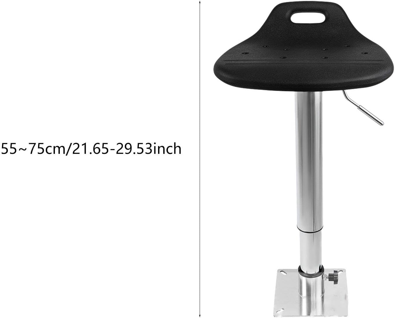 Lifting Seat Pedestal Boat Seat Mount Base, Boat Accessories, 360 Degree Rotation, with Seat