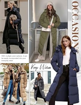 Lange winterjas voor dames, met capuchon, herfst, gevoerd, winter