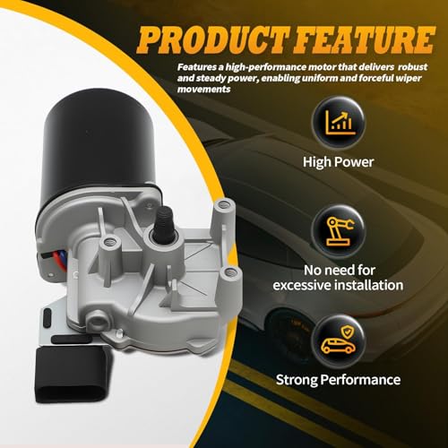 Image of Windshield Wiper Motor Compatible with Jetta 2011-2015 5C7955113D | Part number 5C6955113A, 5C6955121A, 6R1955119A, 5C6-955-113A, 5C6-955-121A