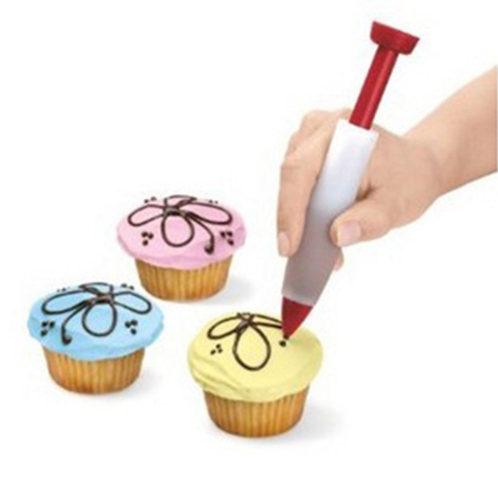 Top Quality Silicone Chocolate Salad Sauce Pen For Decorating Cookies Cake Pastry Baking Tools